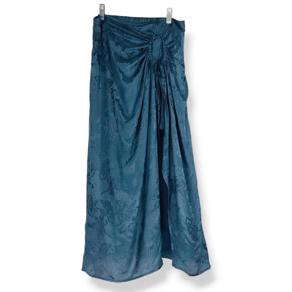NWT B.O.G. Band of the Free Celene Layered Mini & Midi Skirt Sz. S Deep Teal - Picture 2 of 10